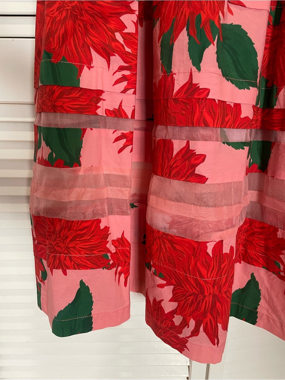 Carolina Herrera Floral A-Line Midi Dress - Picture 3 of 10